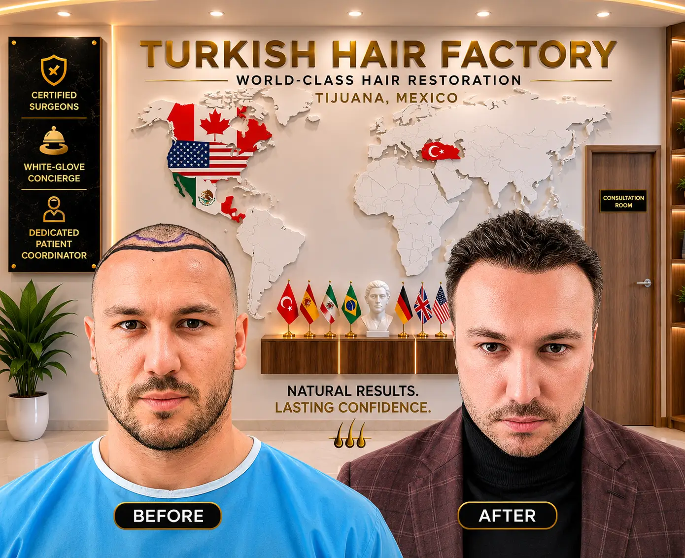 Advanced FUE Hair Transplant technique icon representing Follicular Unit Extraction hair restoration for natural hairline design and hair loss treatment.