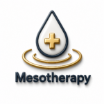 3D Mesotherapy logo featuring a therapeutic serum droplet with a medical cross symbol, representing advanced mesotherapy treatments for hair restoration, scalp rejuvenation, and hair growth stimulation at Turkish Hair Factory in Tijuana, Mexico.